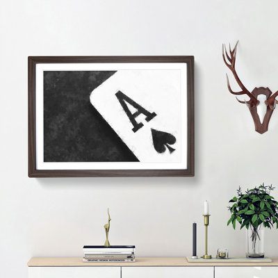 The Ace of Spades - Picture Frame Painting Print