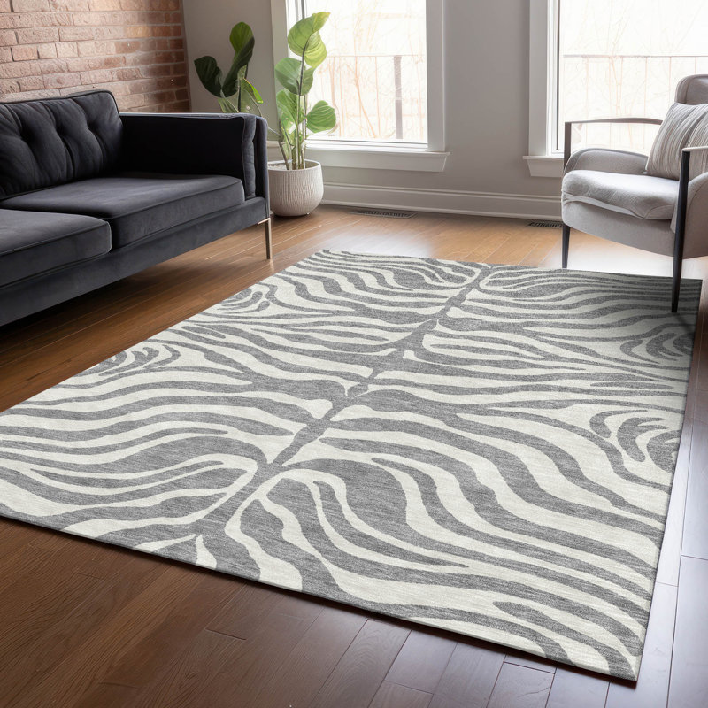 Tapis intérieur / extérieur gris Solstice , 2 pi 6 po x 3 pi 10 po