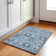 Machine Washable Indoor/Outdoor Xhevrie Denim Rug