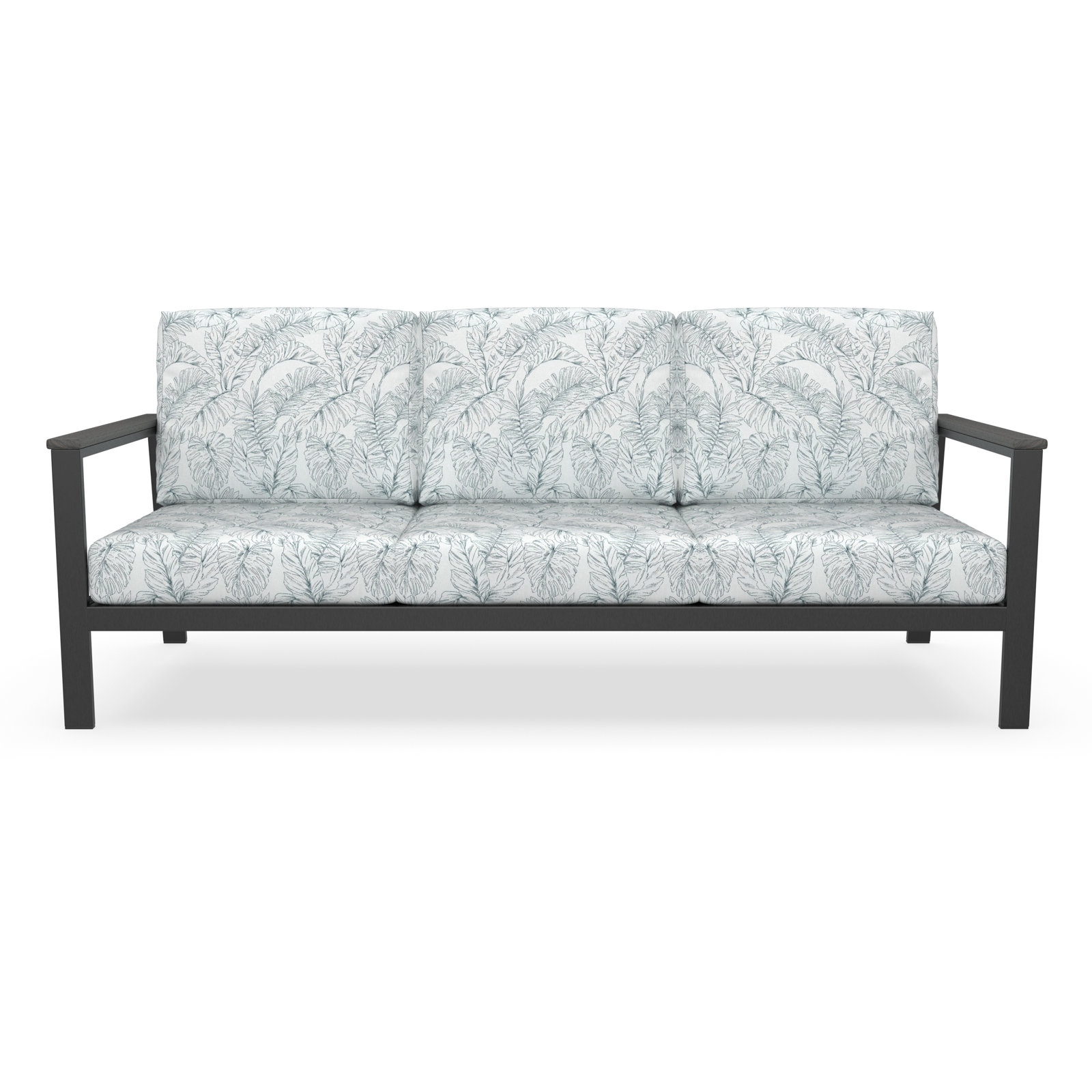 Townsend 80" Sunbrella® Patio Sofa, Sunbrella® Calm Laurel, Yes, Coastal Gray