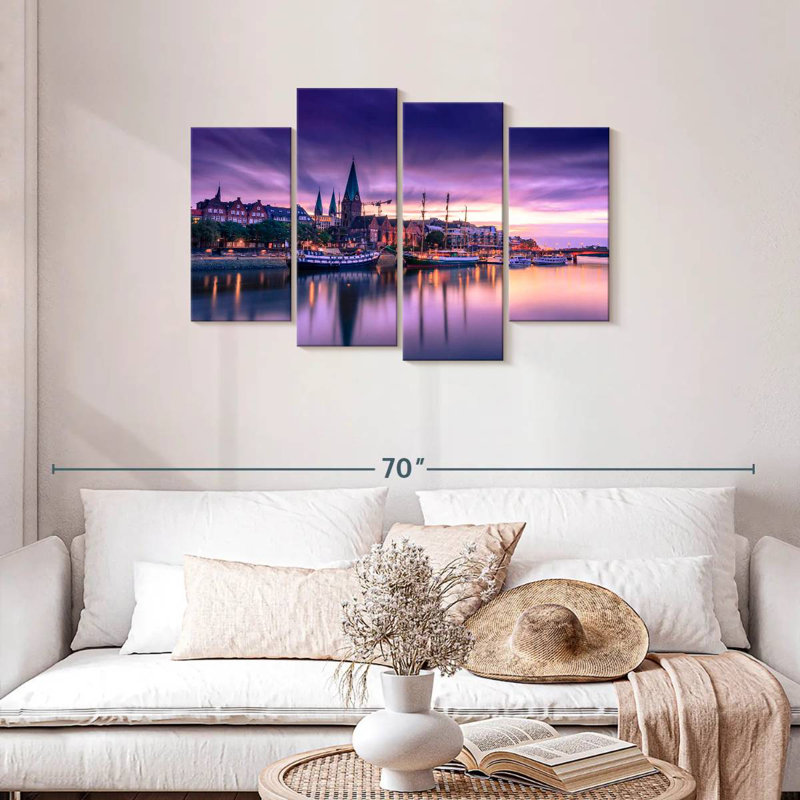 Lever de soleil mauve Nicci Bremen, H 27 po x l 43 po