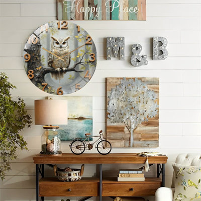Horloge murale Owl