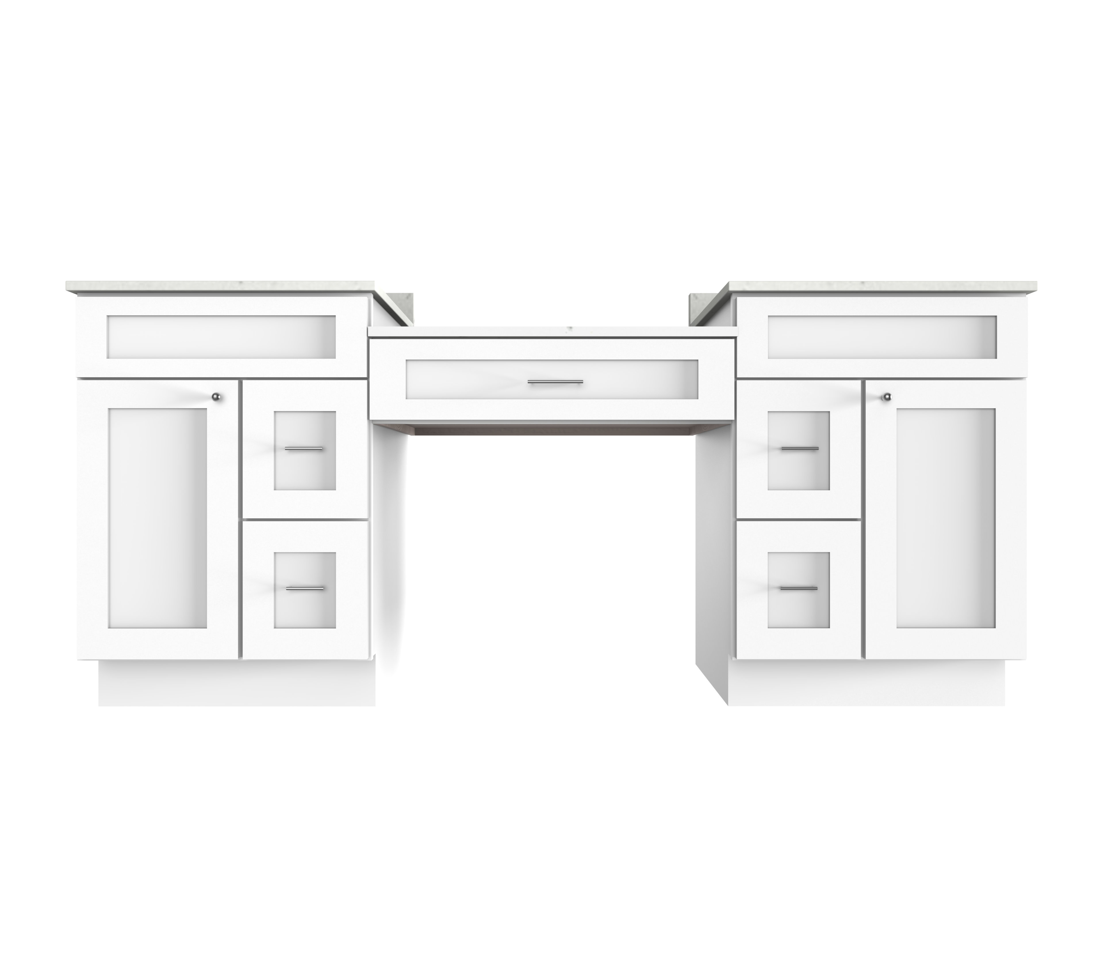 Disar 78'' Double Bathroom Vanity With Carrara Quartz Top Wayfair Canada