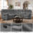 Grayson 107" Modular Reclining Sectional with Storage Console