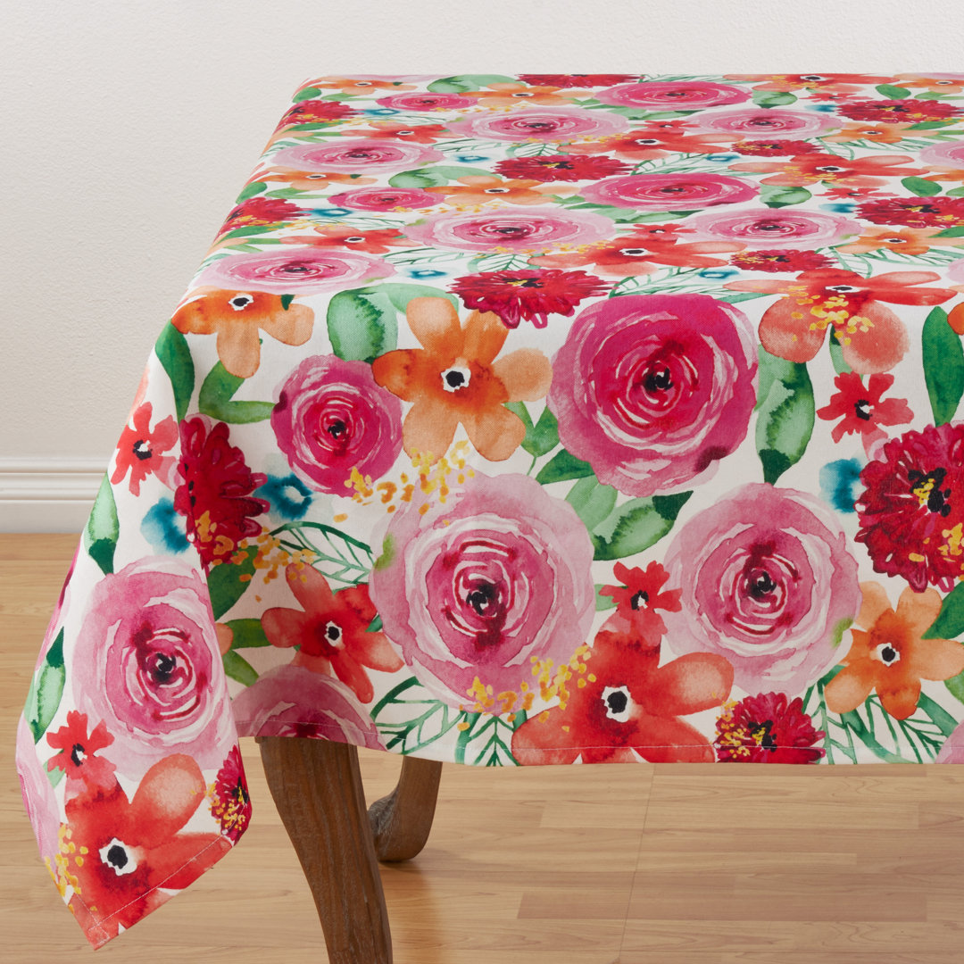 Alyshia Santa Monica Floral Print Tablecloth Latitude Run® 
