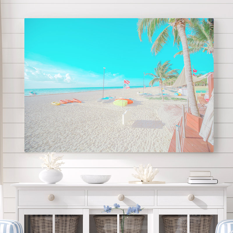 «Mccutchen Chroma Key Kismet Beach», impression sur toile tendue, H 24 po x l 48 po x 1,5 po