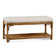 Summer Retreat Wicker Shelf Storage Bench