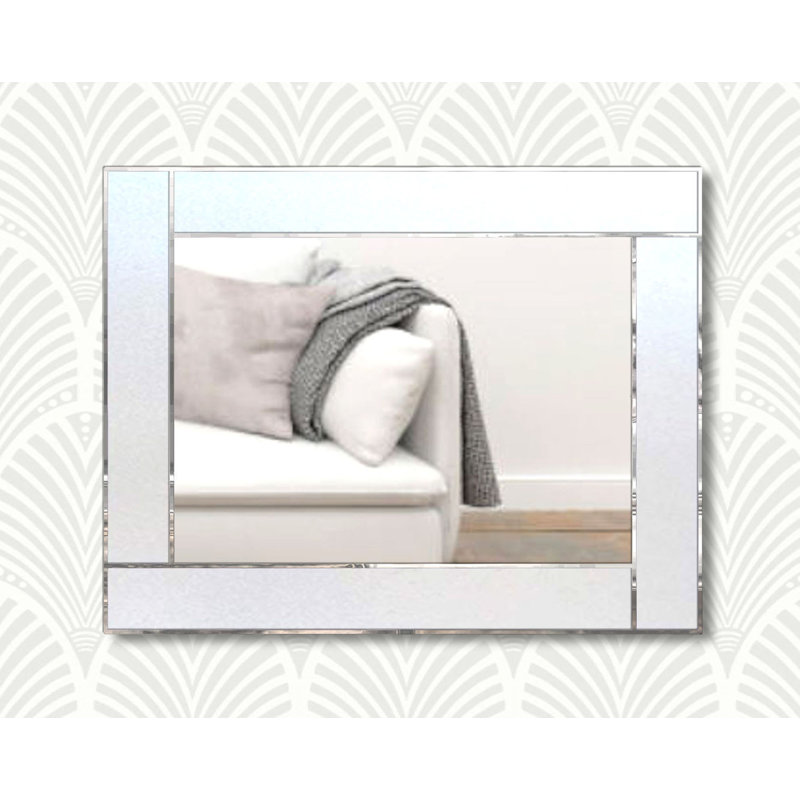 Besaw Flat Wall Mirror, White