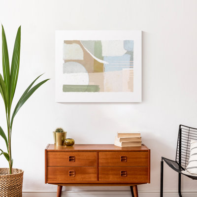 Impression sur toile pastel moderne abstrait