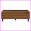 Noyer & amp; Table basse à plateau relevable noir - Centre de table élégant avec rangement polyvalent