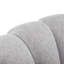 Grey Linen Sofa with Pillow Footstool