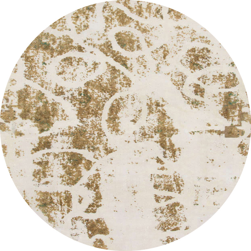 Tapis abstrait moderne 1144, Rond 5 pi