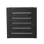Table d'appoint d'extérieur noir mat fabriquée en aluminium avec style
