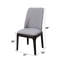 Ensemble de 2 chaises d'appoint Madan