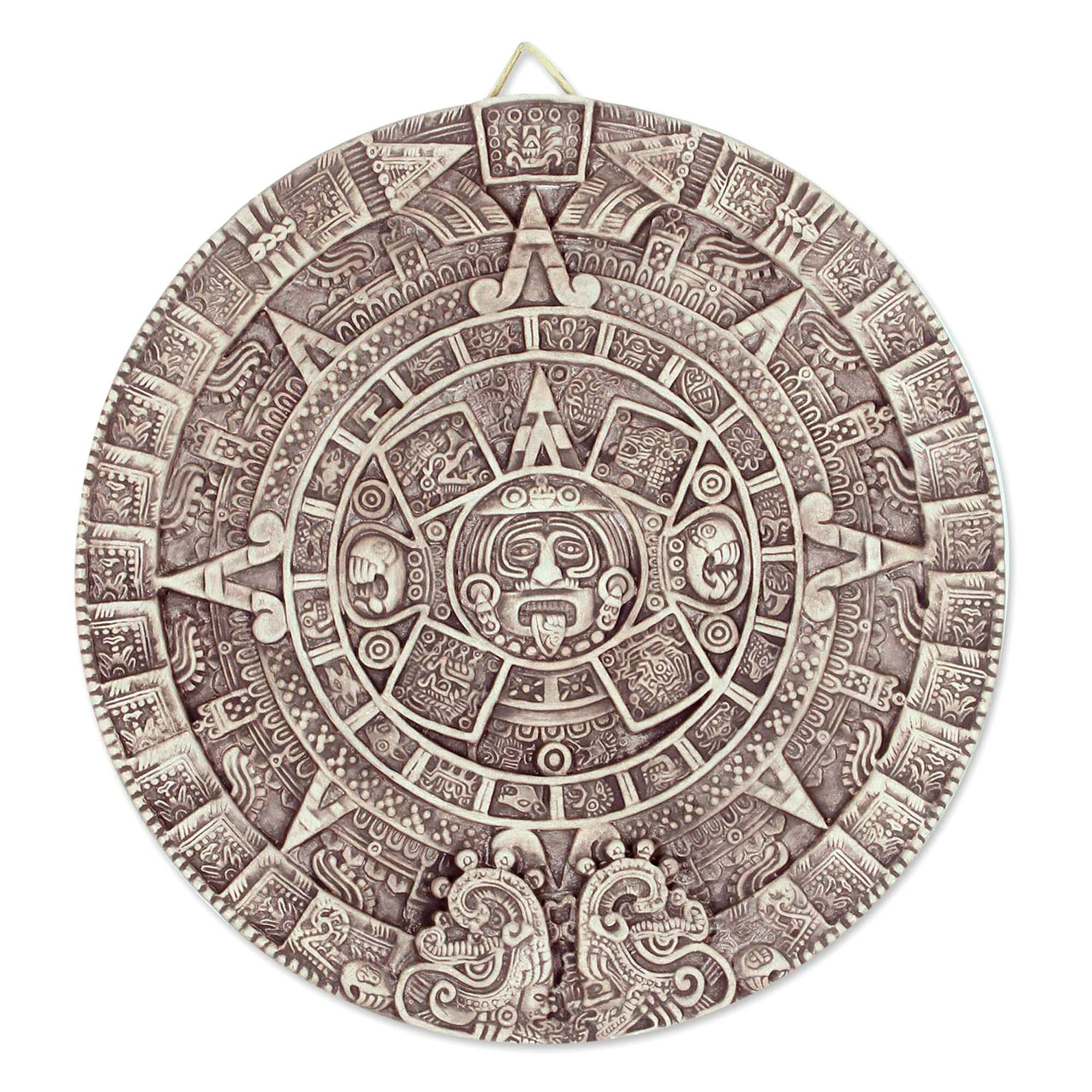 AZTEC CALENDAR PLASTER / RESIN CRAFT MOLD (13.5 DIA)