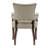 Berenize Button Tufted Dining Arm Chair in Cream