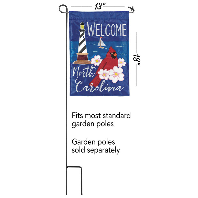 Drapeau de jardin en nylon 18 x 13 po Eito