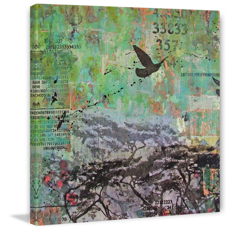 Blue Forest by Tracy Silva Barbosa - Wrapped Canvas Print, 46cm H x 46cm W x 4cm D