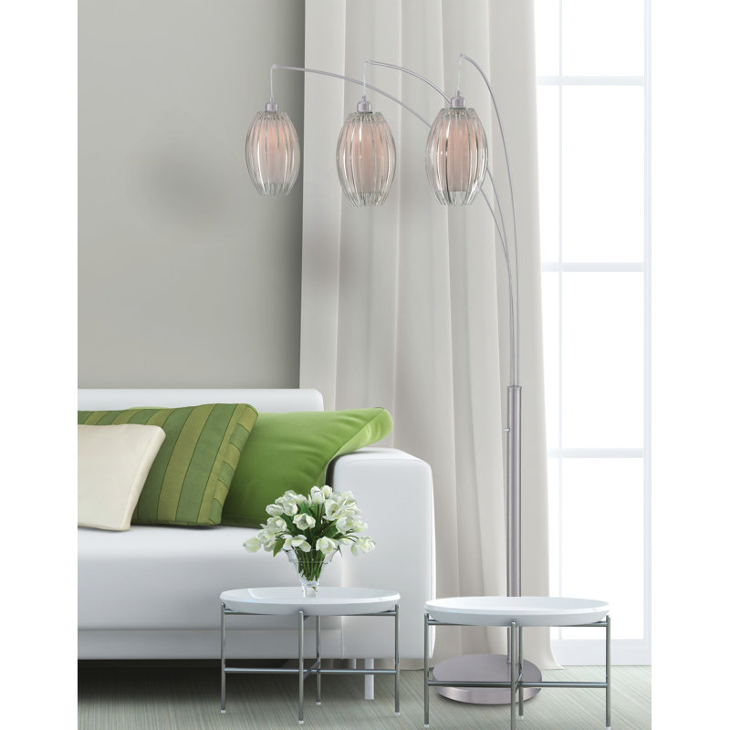Chaffin 85'' Chrome Tree Floor Lamp