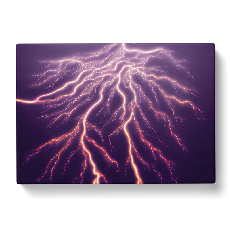Enticing Lightning Bolts Vol.3 - Wrapped Canvas, 50cm H x 76cm W x 3cm D