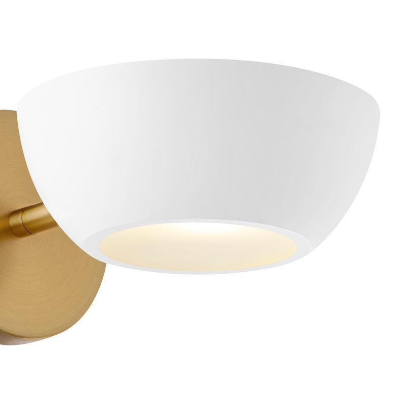 Vinetta 1-Light Wall Sconce in White, White