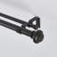 Tringle à rideaux double réglable en métal 87,5 po bronze huilé-816095430