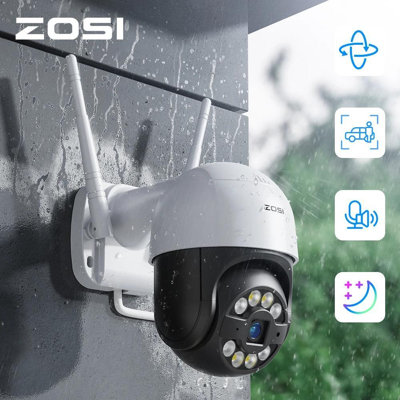 C296 3K 5MP WiFi 355°PTZ Security IP Camera Outdoor with Two-Way Audio, AI Person Vehicle Detection