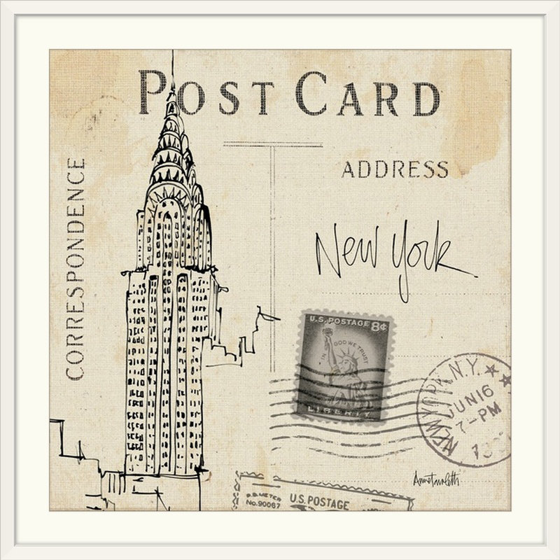 « i » anne tavoletti, impression Postcard Sketches, H 35 po x l 35 po x P 1,5 po, Toile