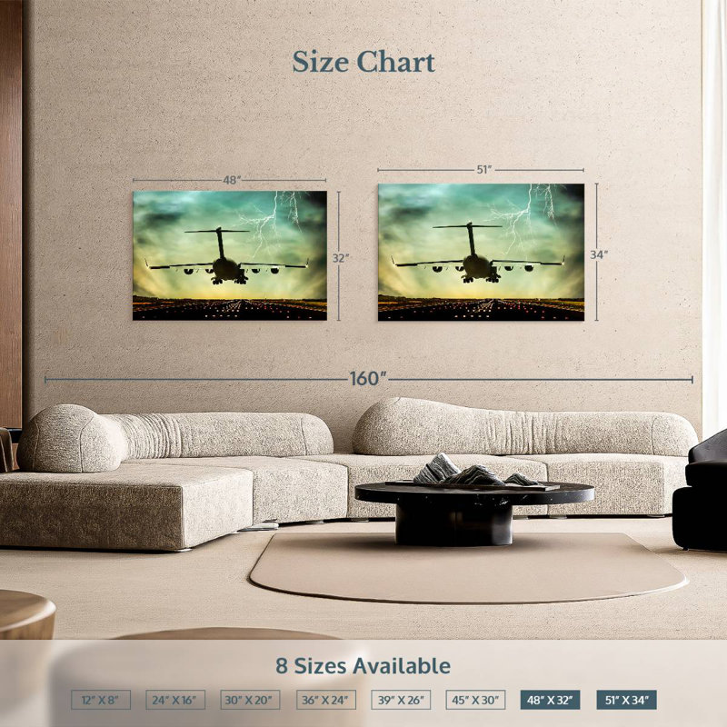 Mehar Last Flight Plane, 34" H x 51" W