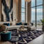 Machine Washable Grey Area Rug-1921900890