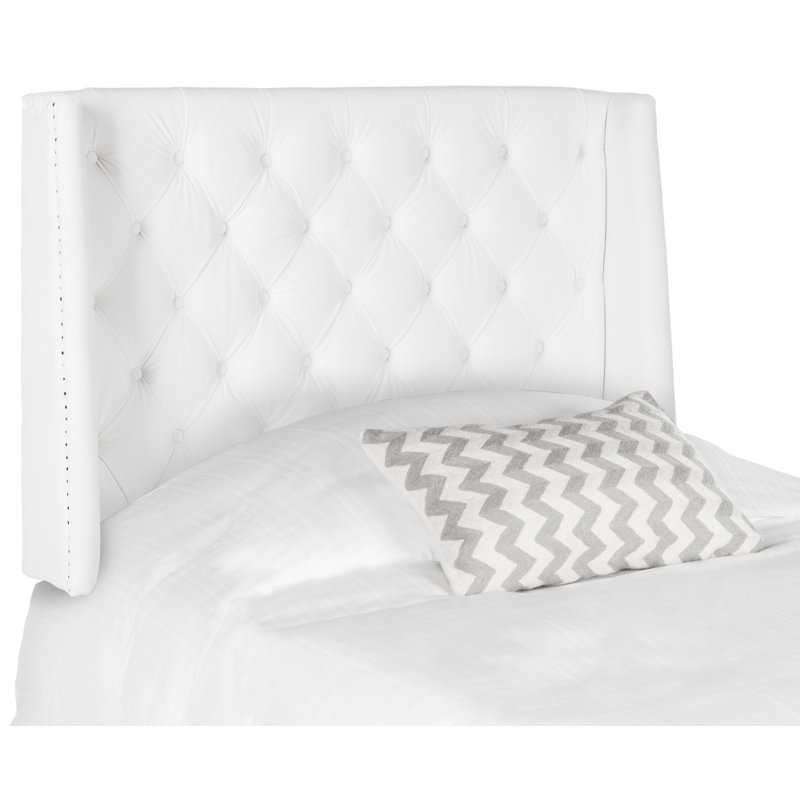 Bertlinde Upholstered Headboard, Full, Velvet White