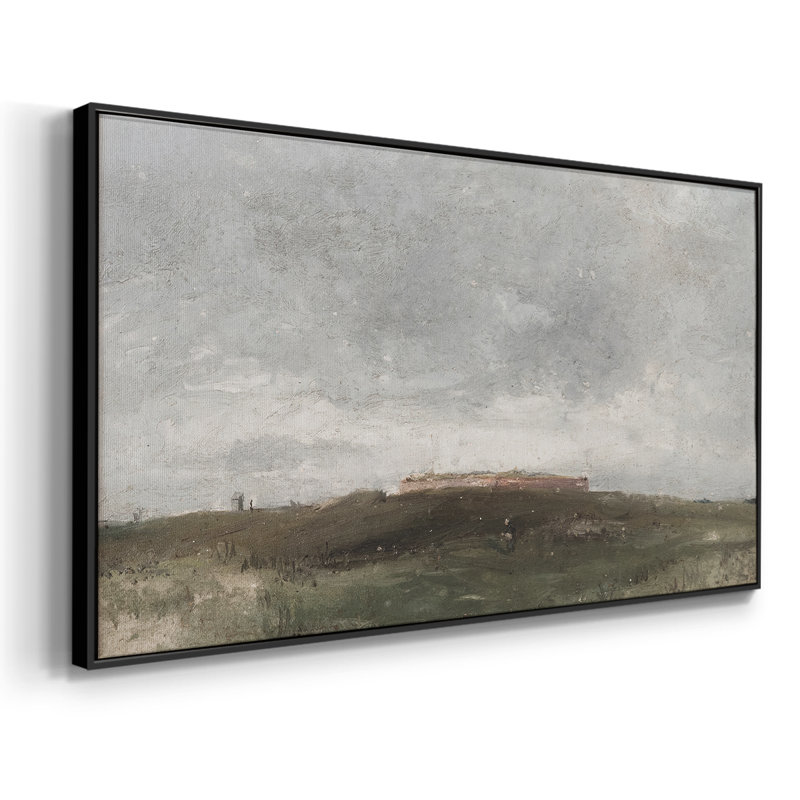 Série paysage - MCxx - Toile tendue avec châssis encadré - Prêt à être accroché, Noir, H 21 po x l 41 po