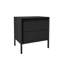 53.5cm W Steel Bedside Table