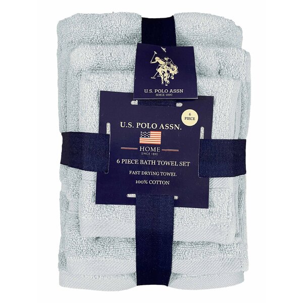 US Polo Assn Home Washcloths, 6-Pack