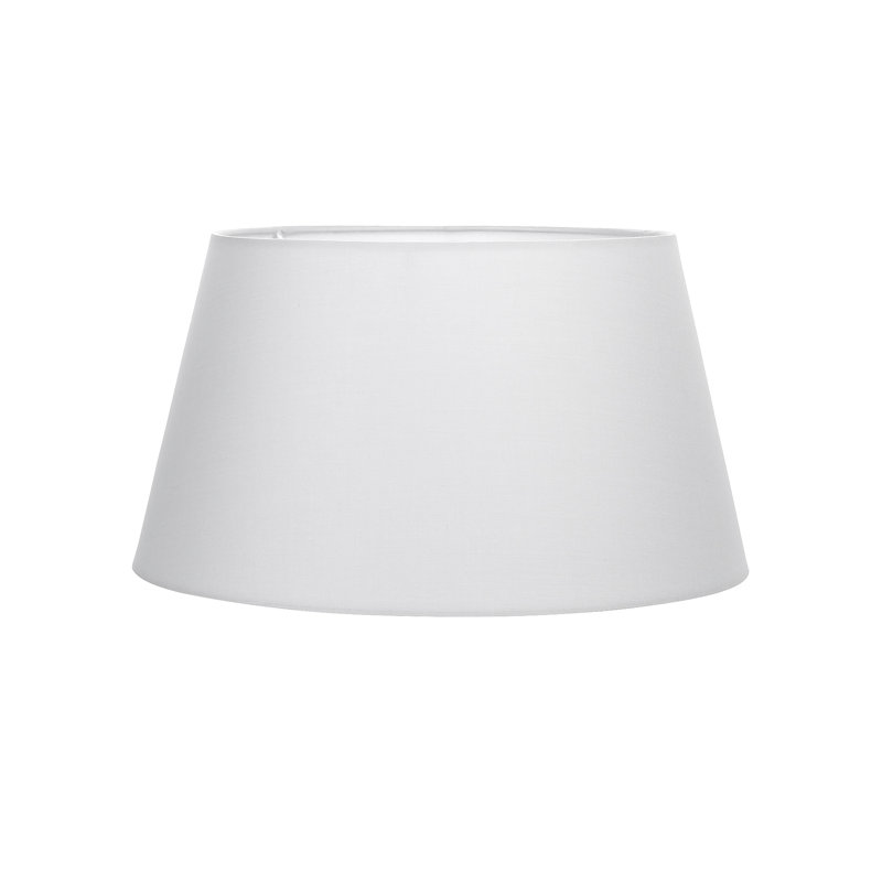 Lyndia 40 cm Textile Empire Lamp Shade, White, 19cm h x 35cm W x 35cm D