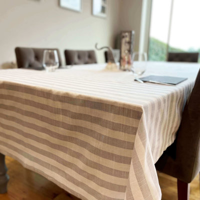 Dilana Striped Rectangle Tablecloth