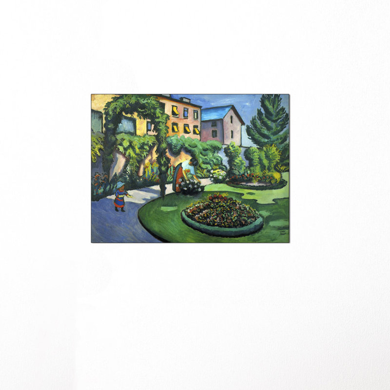 Garden Image by Macke August - Wrapped Canvas Rectangle Painting, 60cm H x 80cm W x 1.8cm D