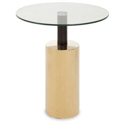 Bhodi Glass Top End Table