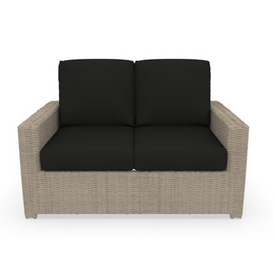 Henri Outdoor Loveseat With Sunbrella Cushions