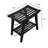 Bamboo 19.5"W Slat Spring Shower Bench-133941105
