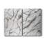Marbre blanc I - Toile tendue avec châssis de qualité supérieure - Prêt à accrocher-1900105952