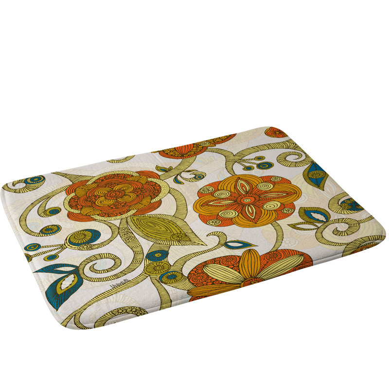 Tapis pour salle de bain fleur