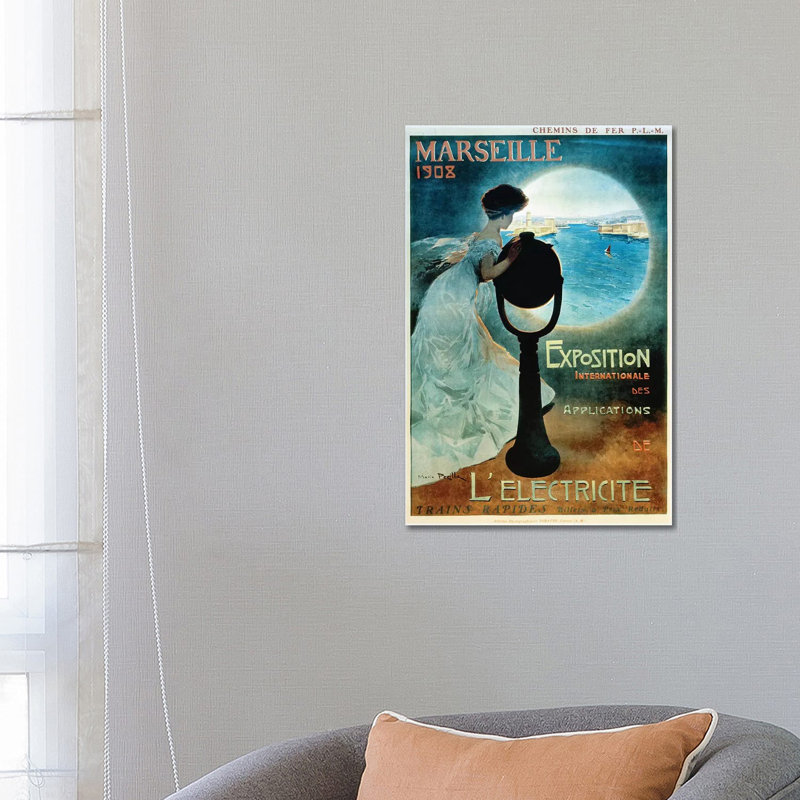 Marseille 1908 - Wrapped Canvas Print, 66.04 cm H x 45.72 cm W x 3.175 cm D