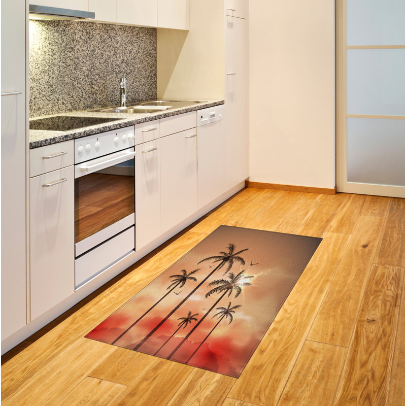 Tropical High Density Long Fiber Poly Threads Decorative Area Rug Carpet, Rectangle 2'7" x 5'