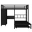 Lit superposé avec garde-robe intégré, lit superposé en métal avec lit gigogne, bureau pliable, échelles, conception à bruit réduit-976666028
