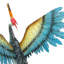 Crossman Bird Metal Garden Statue