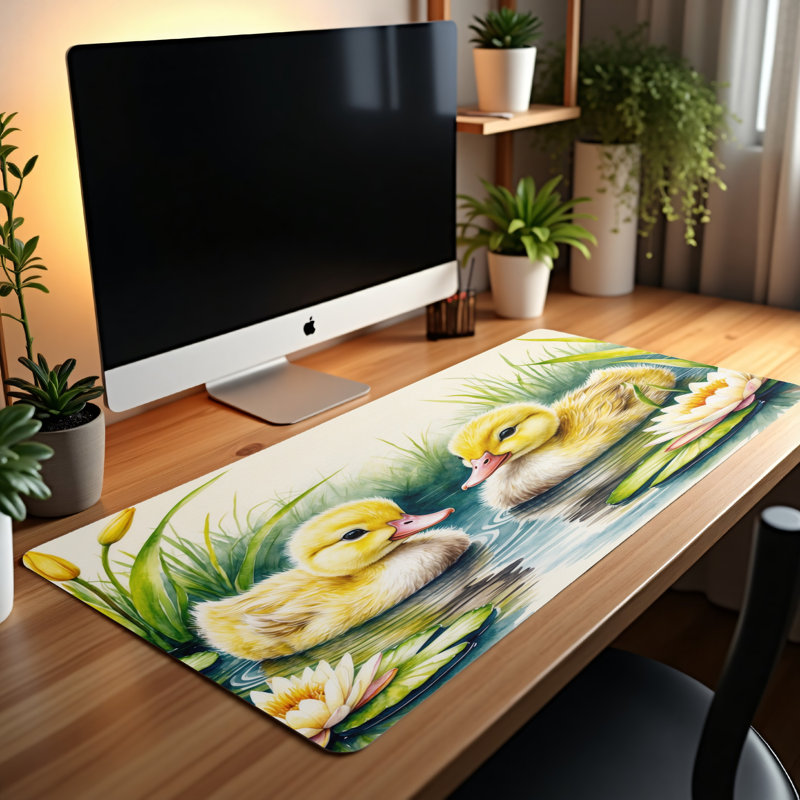Polyester Desk Pad, 14.4x12.1