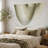 Large Dip-Dyed Moss Green Macrame Wall Hanging, Boho Cotton Rope Wall Art, Handmade Ombre Woven Decor for Bedroom, Living Room (57" W x 39" L)