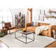 Linsly Geometric Hand Tufted Wool Ivory/Light Blue Area Rug