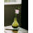  Handblown Olive Green Glass Bud Vase, Petite Teardrop Flower Holder For Home, Office, Cafe, Hotel, Wedding Decor, 4" Diameter & 5.5" Tall